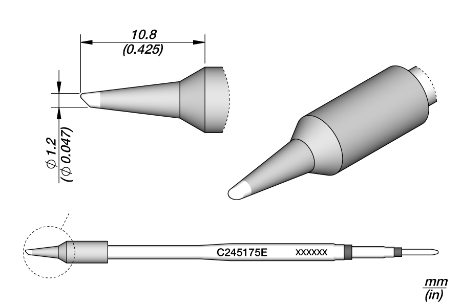 C245175E - Bevel Cartridge Ø 1.2